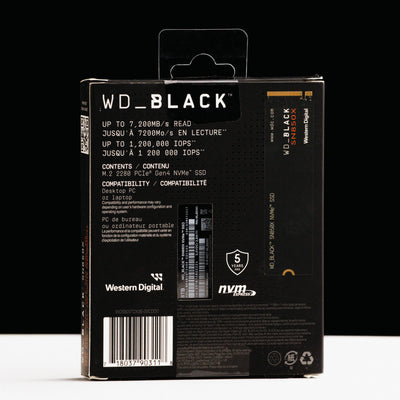 4TB - WD_BLACK SN850X NVMe Internal Gaming SSD Solid State Drive - Gen4 PCIe, M.2 2280