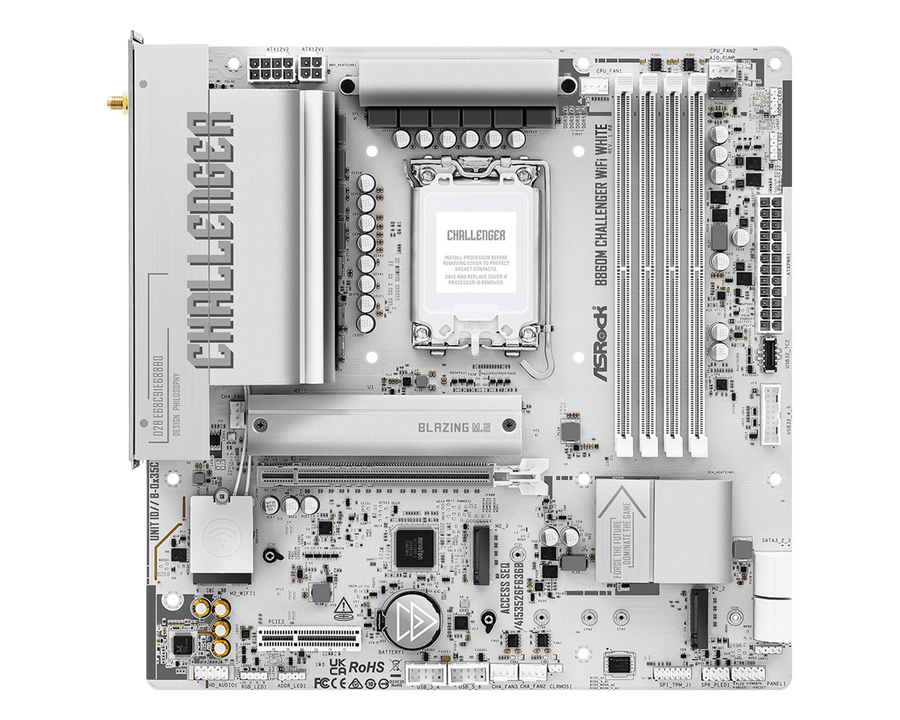 ASRock B860M Challenger WiFi White — 1
