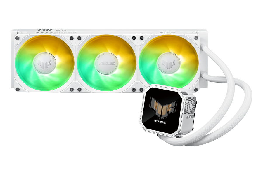 ASUS TUF Gaming LC III 360 ARGB LCD AIO Liquid Cooler White — 1