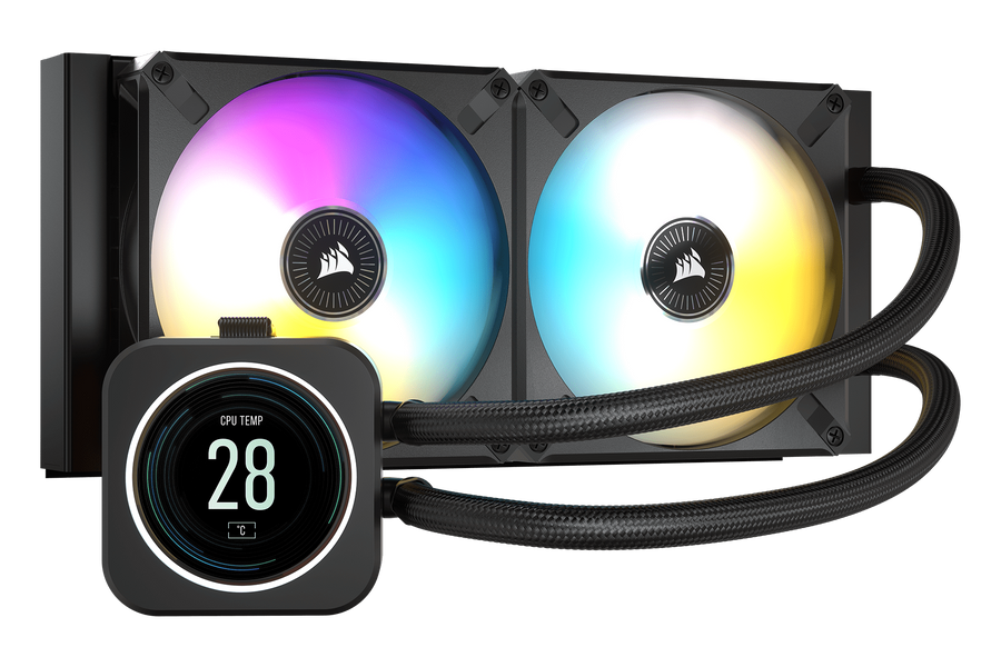Corsair iCUE H100i ELITE LCD Display AIO Liquid Cooler — 1