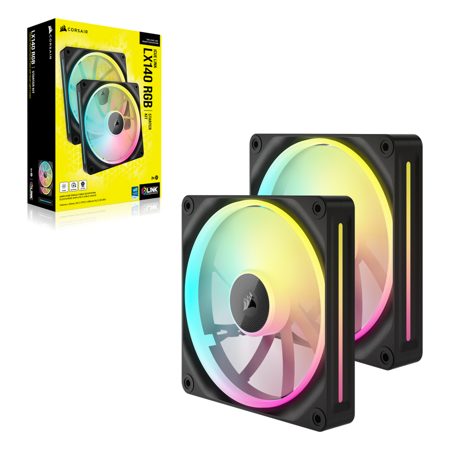 Corsair iCUE LINK LX140 RGB 140mm 2-Pack Case Fan — 1