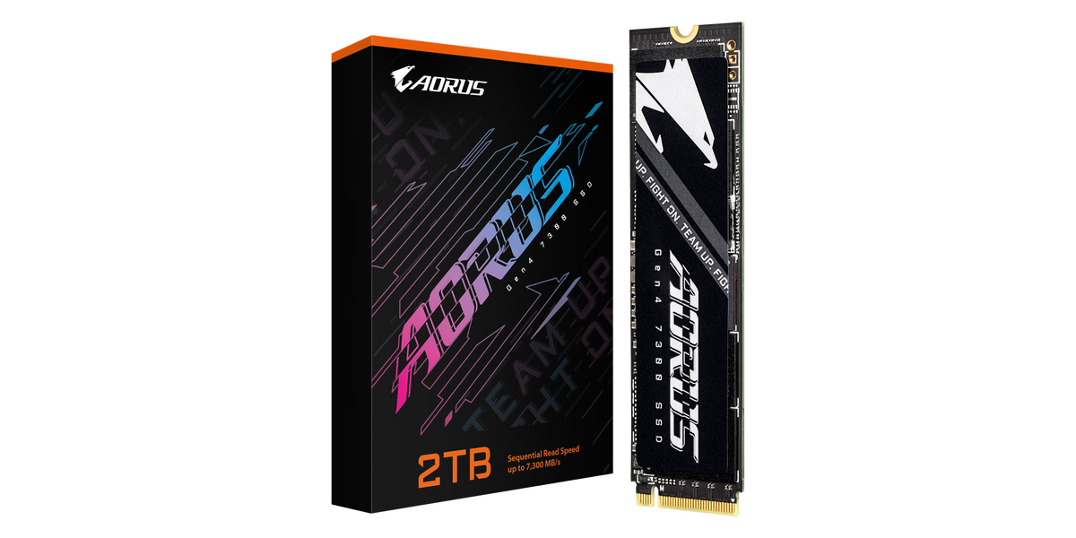 Gigabyte AORUS Gen4 7300 2TB PCIe 4.0 NVMe — 4