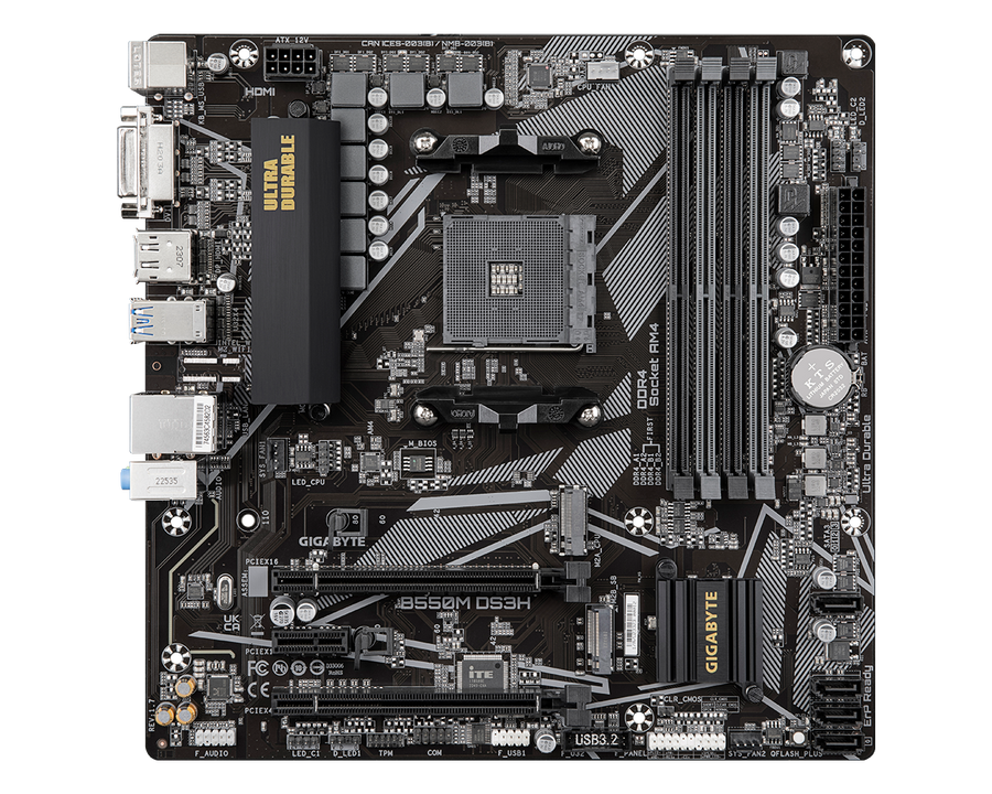 Gigabyte B550M DS3H — 1