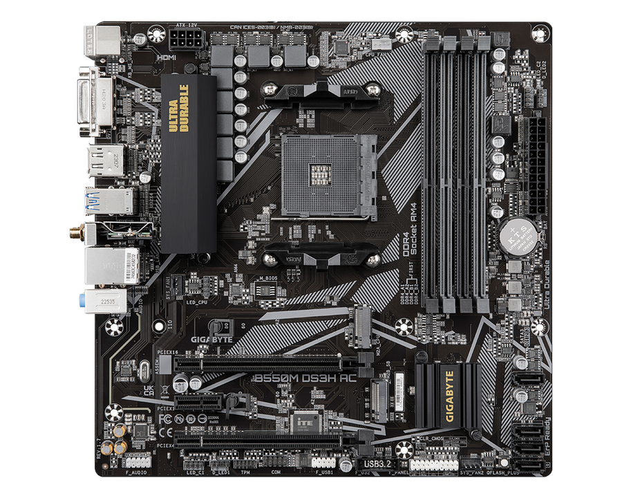 Gigabyte B550M DS3H AC — 1