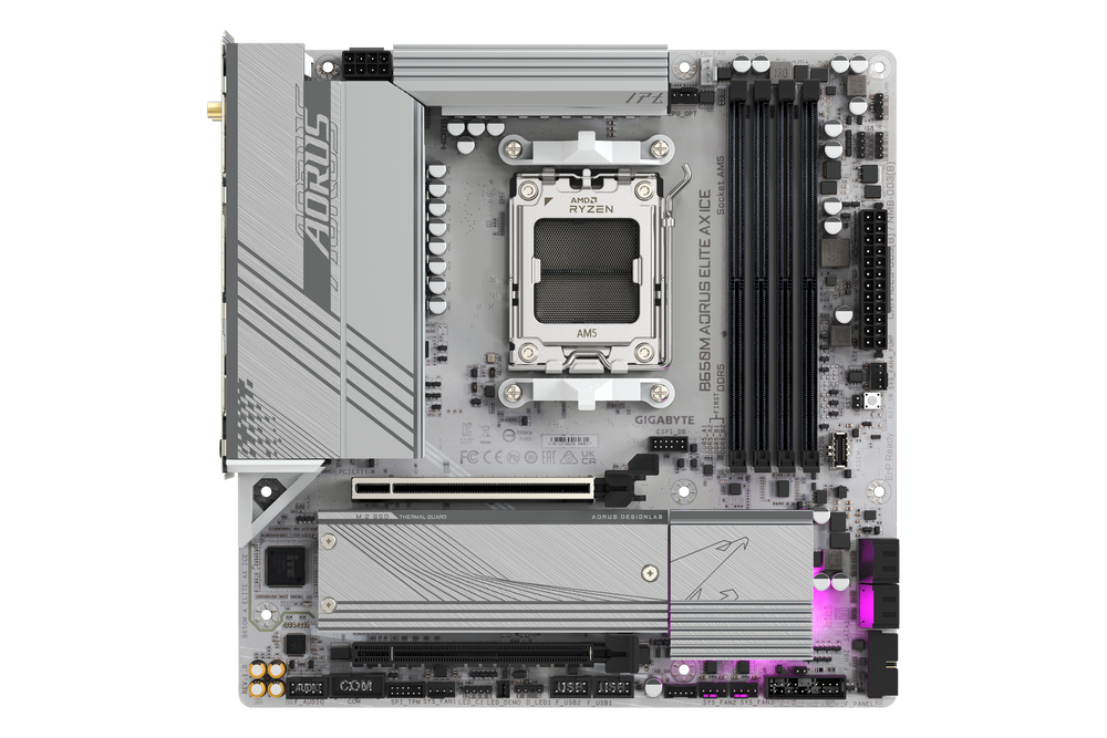 Gigabyte B650M AORUS ELITE AX ICE — 1