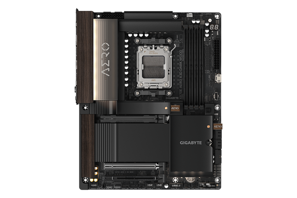 Gigabyte X870E AERO X3D DARK WOOD — 1