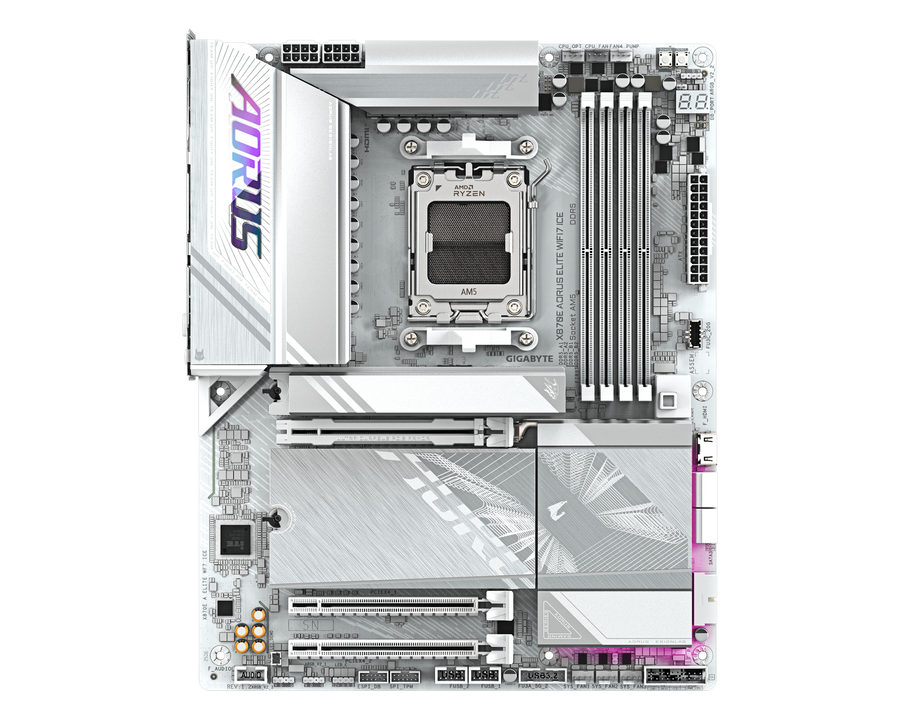 Gigabyte X870E AORUS ELITE WIFI7 ICE — 1