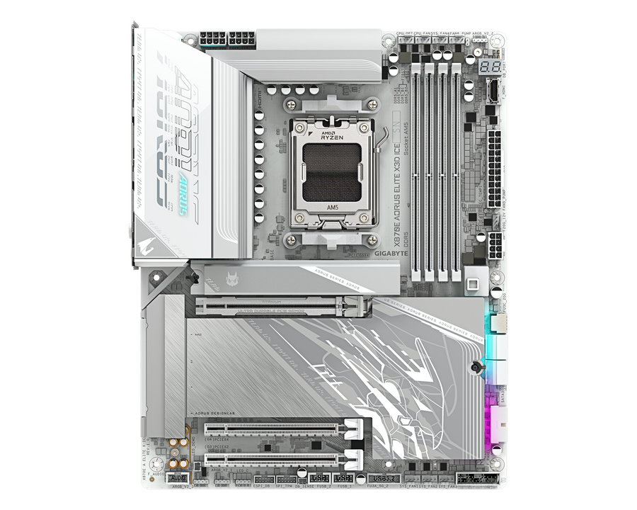 Gigabyte X870E AORUS ELITE X3D ICE — 1