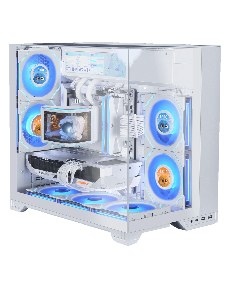 Lian Li O11 Vision-M Digital Micro-ATX Tower White — 1