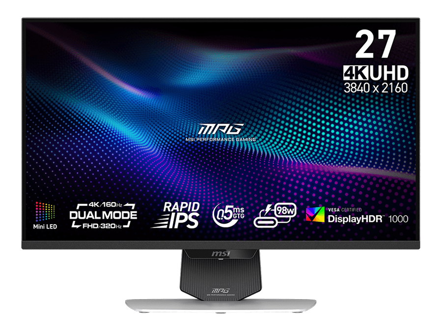 MSI MPG 274URDFW E16M 27″ 4K 320Hz Mini-LED Rapid IPS — 1