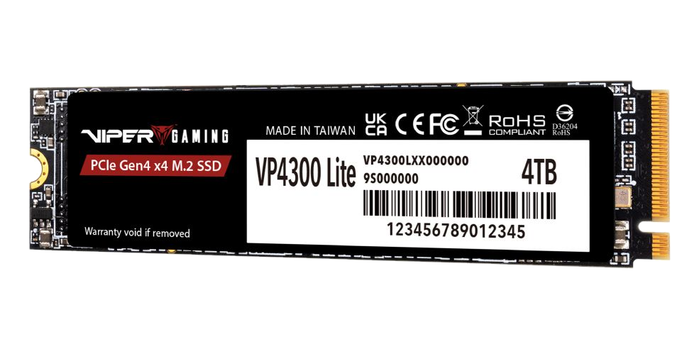 Patriot Viper VP4300 Lite 4TB PCIe 4.0 NVMe — 3
