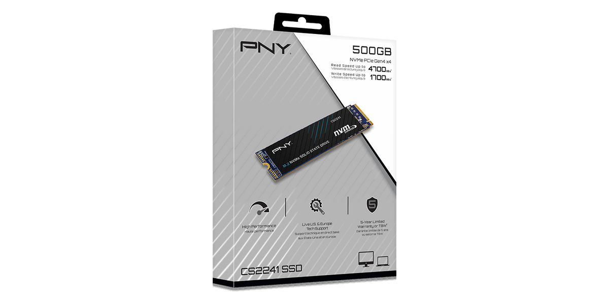 PNY CS2241 500GB PCIe 4.0 NVMe — 2