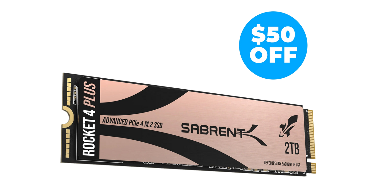 Sabrent Rocket 4 Plus 2TB PCIe 4.0 NVMe — 2