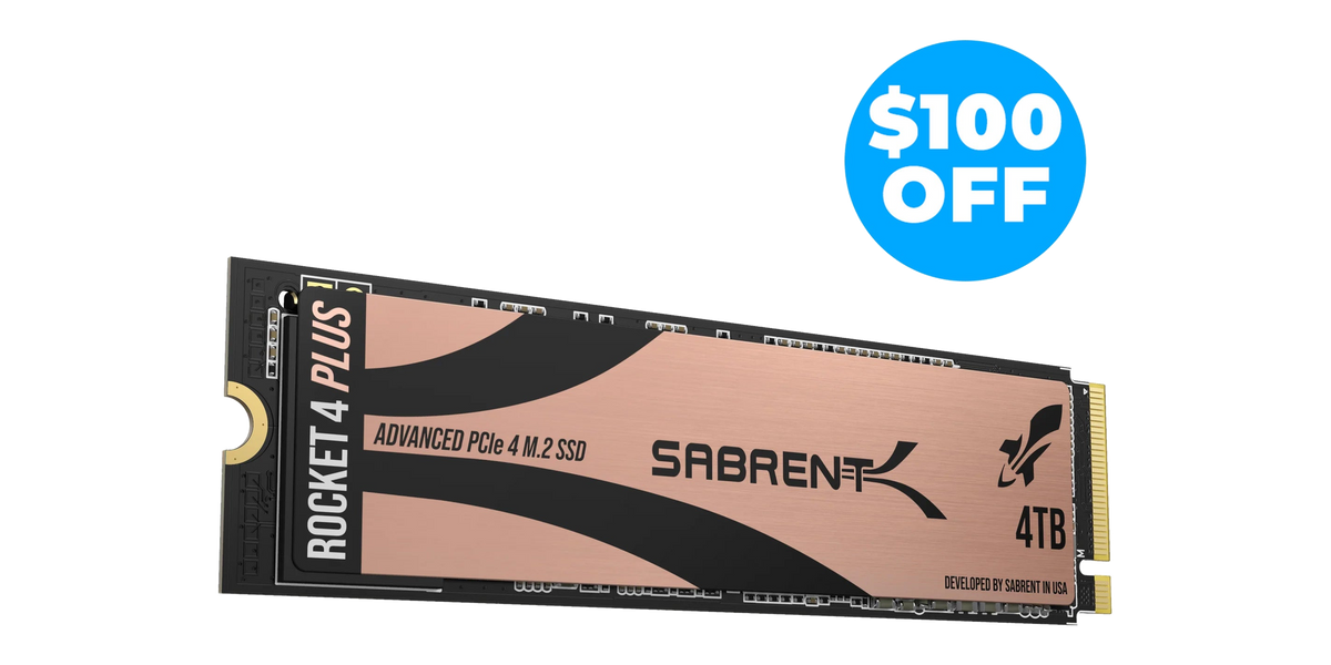 Sabrent Rocket 4 Plus 4TB PCIe 4.0 NVMe — 2