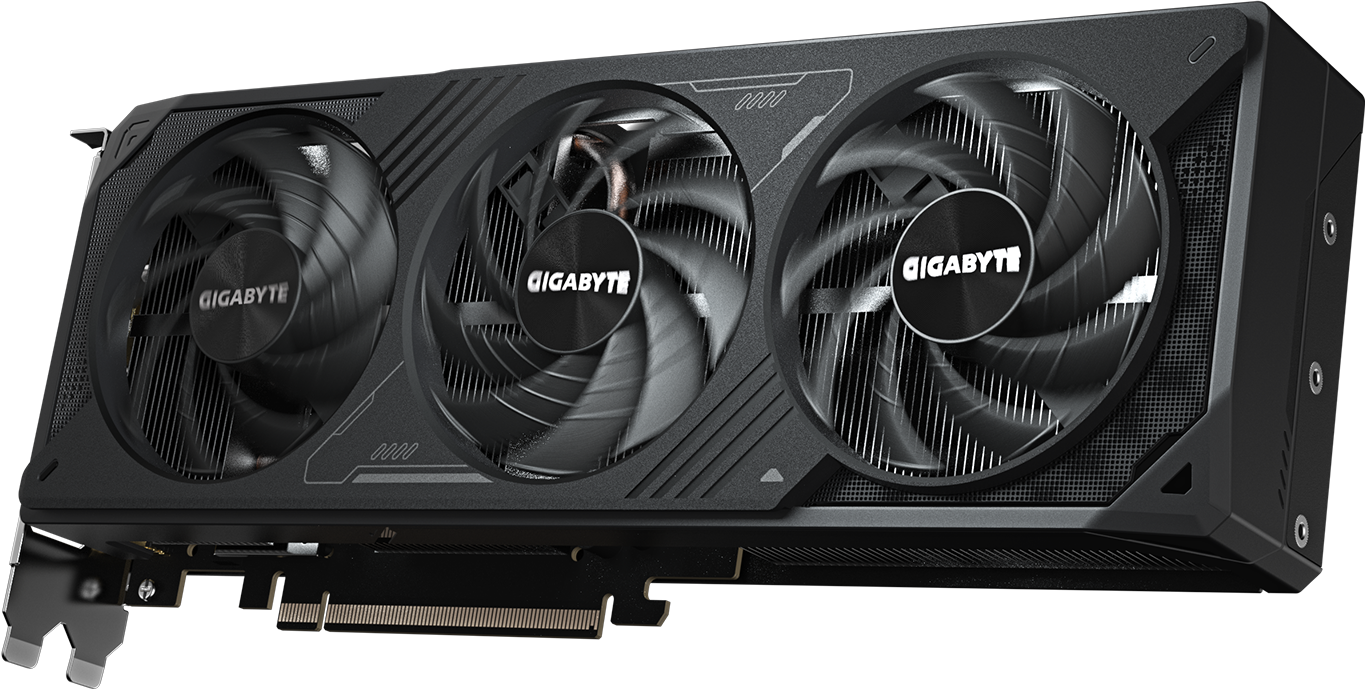 GIGABYTE GeForce RTX 5070 WINDFORCE OC SFF 12G — angle