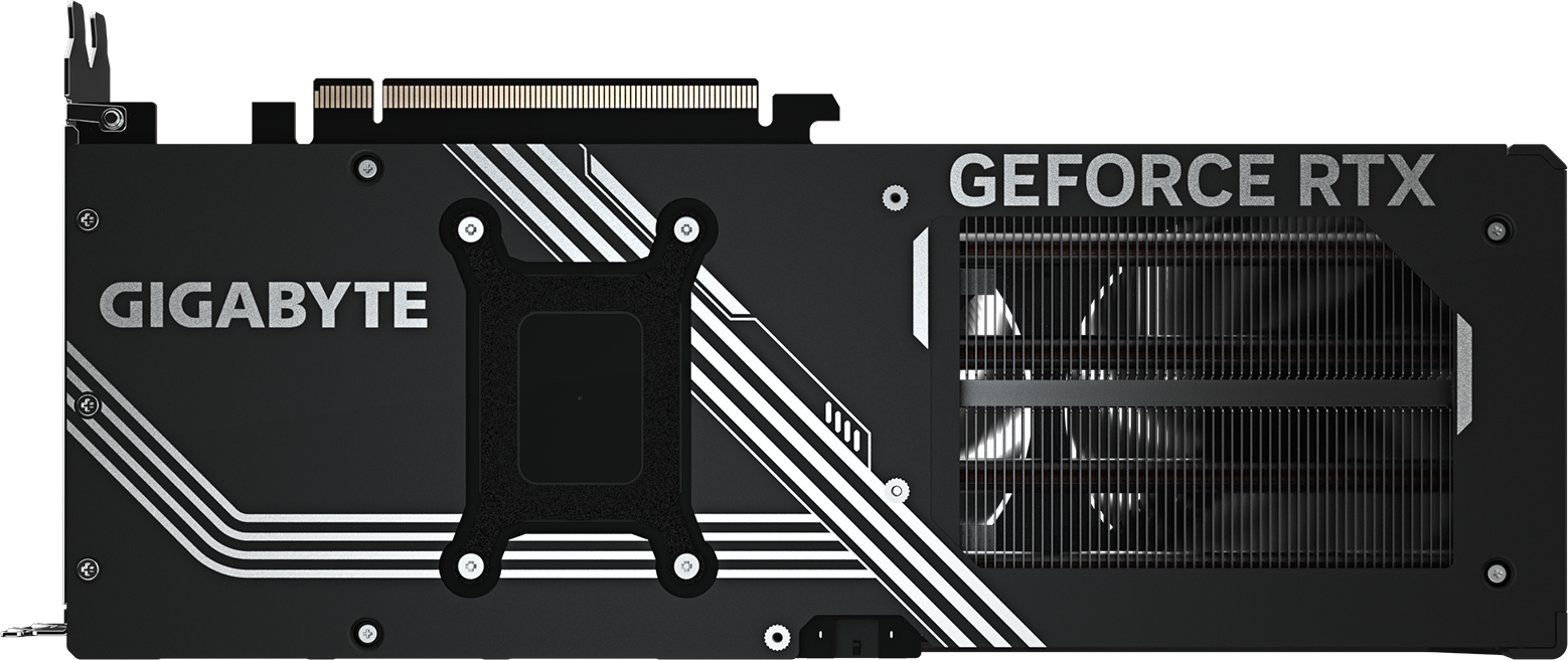 GIGABYTE GeForce RTX 5070 WINDFORCE OC SFF 12G — backplate