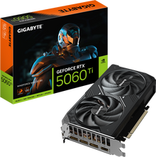 GIGABYTE GeForce RTX 5060 Ti WINDFORCE MAX OC 8G — box and card