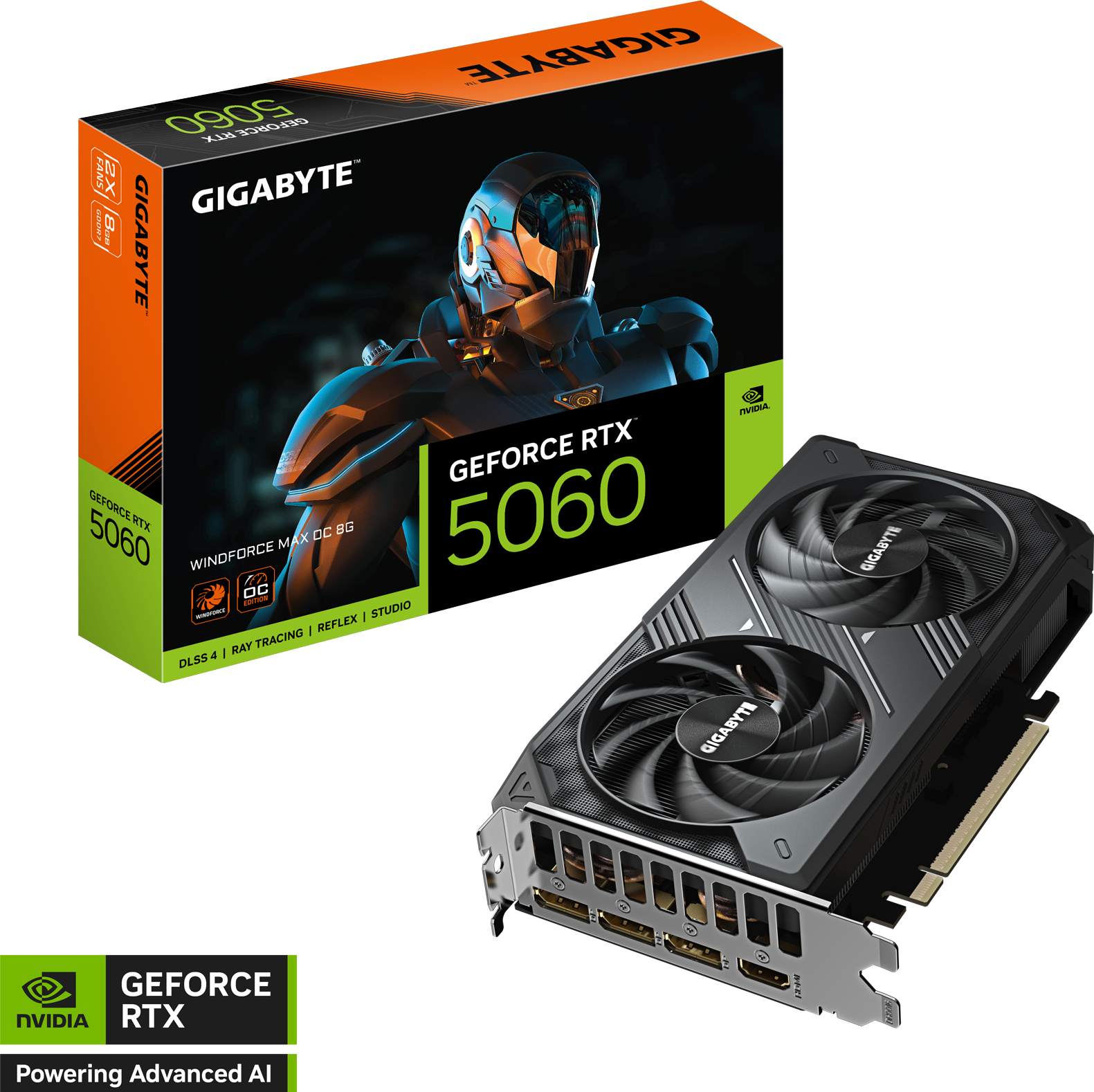 GIGABYTE GeForce RTX 5060 WINDFORCE MAX OC 8G — box