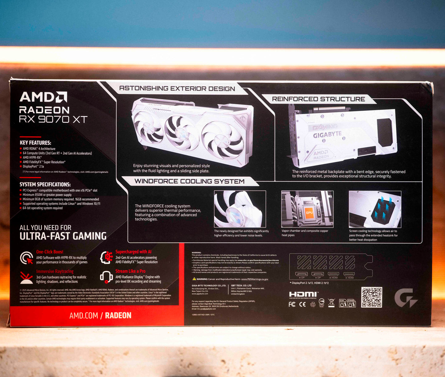 GIGABYTE 9070 XT - GAMING OC ICE - 16GB