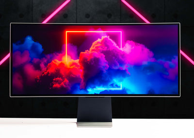 SAMSUNG 34 Odyssey G85SB QD-OLED Ultra WQHD Curved 175Hz LS34BG850SNXZA - Silver