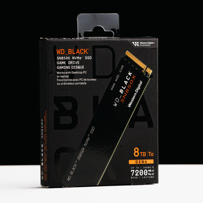 8TB - WD_BLACK SN850X NVMe Internal Gaming SSD Solid State Drive - Gen4 PCIe, M.2 2280