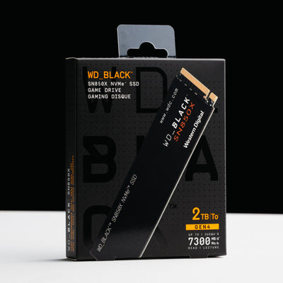 2TB - WD_BLACK SN850X NVMe Internal Gaming SSD Solid State Drive - Gen4 PCIe, M.2 2280