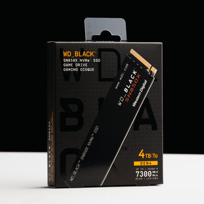 4TB - WD_BLACK SN850X NVMe Internal Gaming SSD Solid State Drive - Gen4 PCIe, M.2 2280