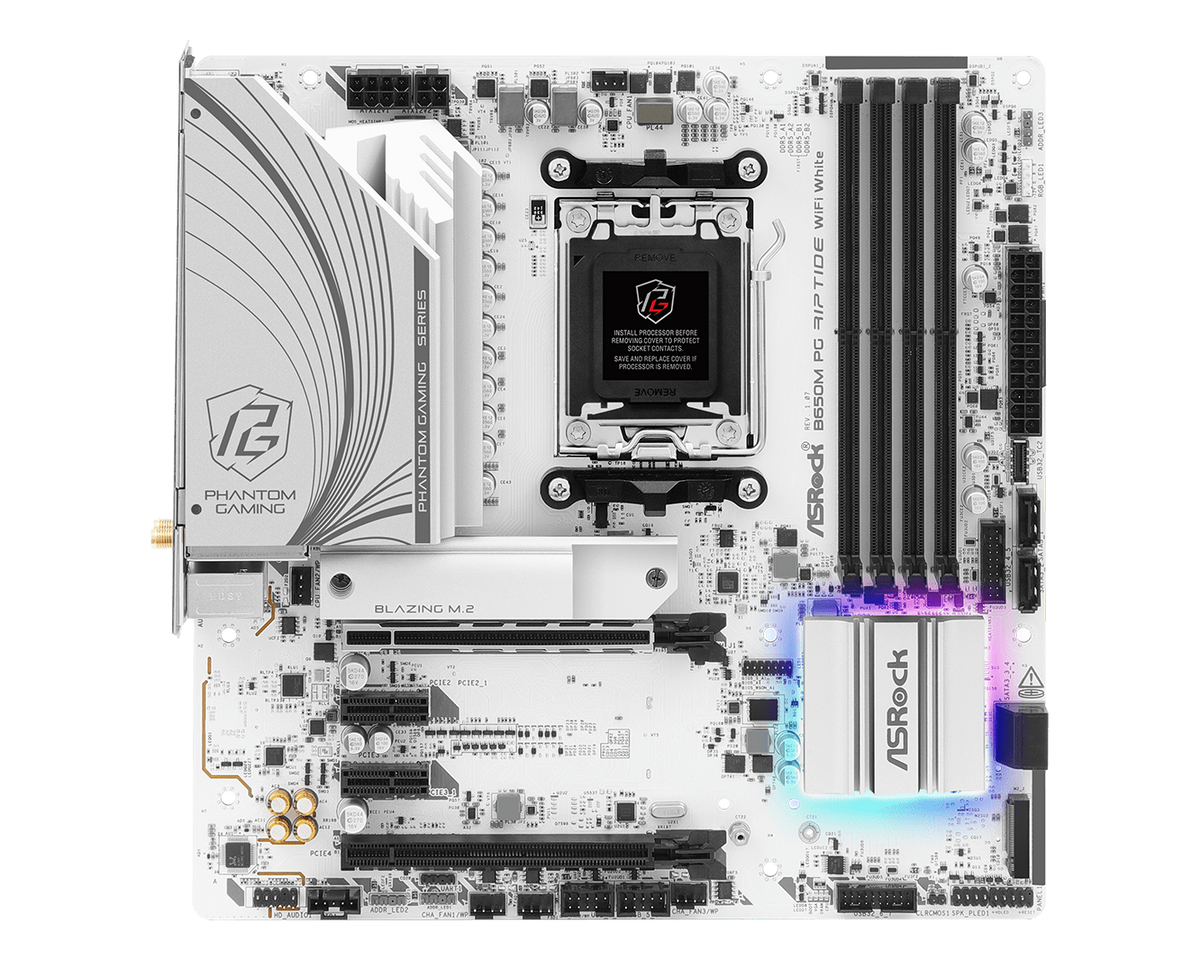 ASRock B650M PG Riptide WiFi White — 1