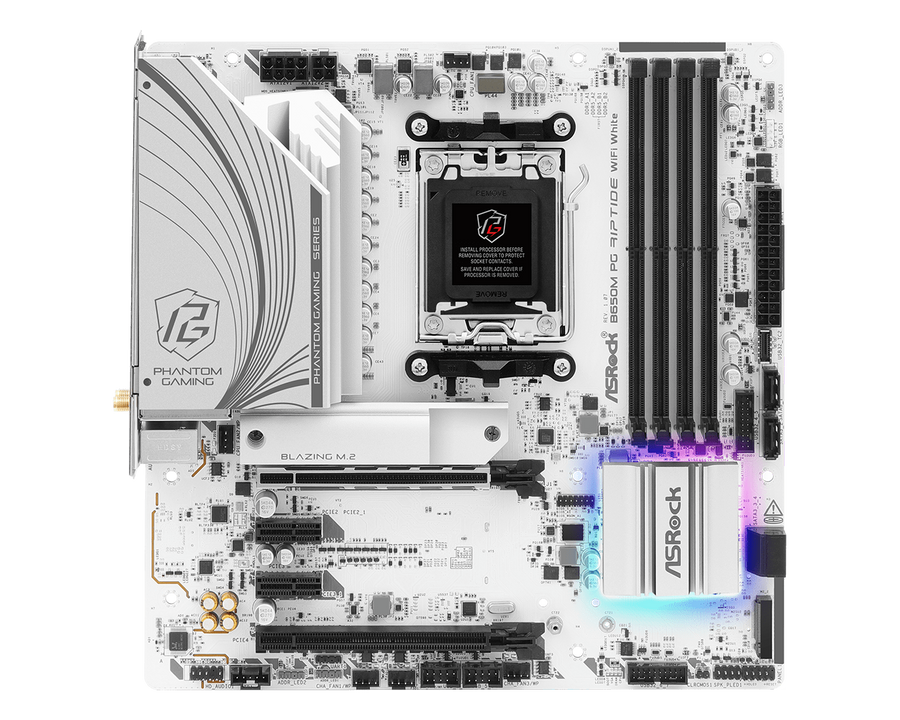 ASRock B650M PG Riptide WiFi White — 1