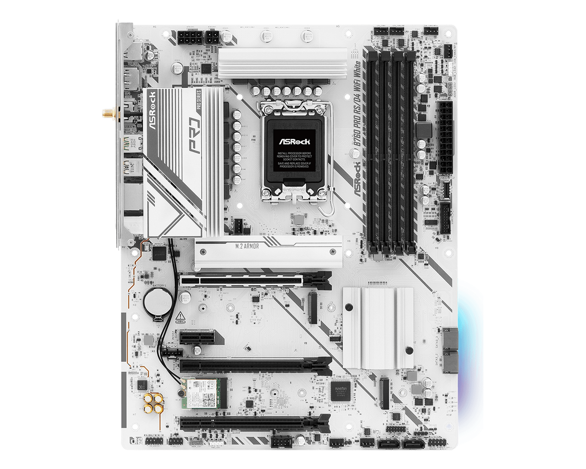 ASRock B760 Pro RS/D4 WiFi White — 1
