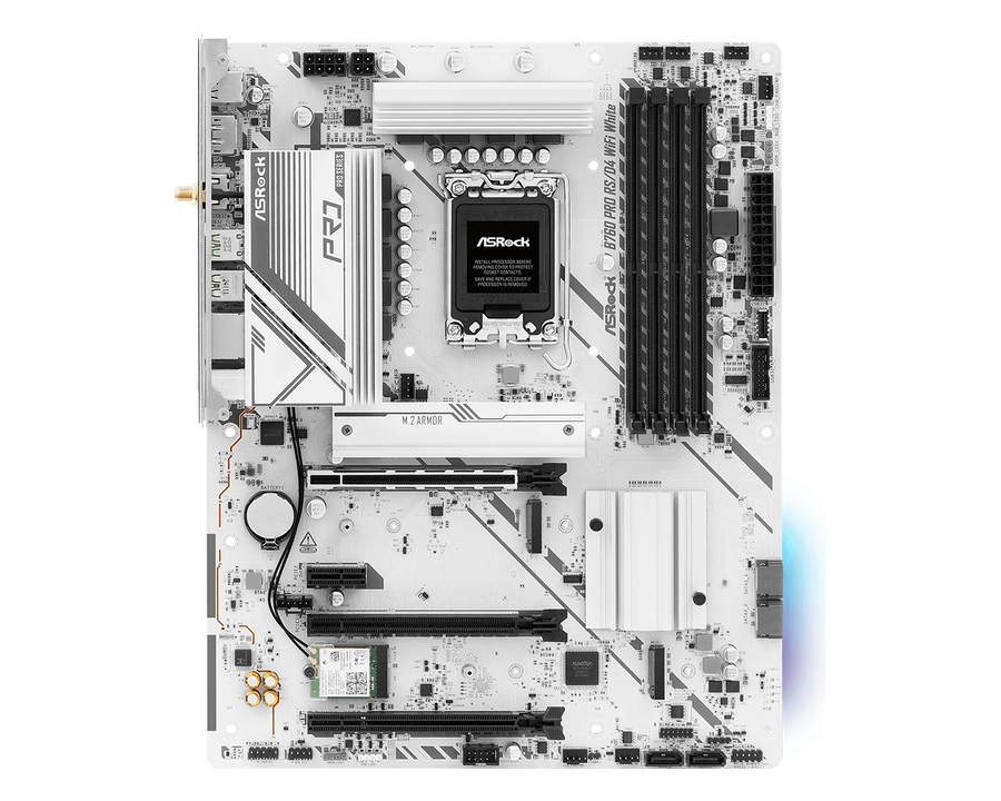 ASRock B760 Pro RS/D4 WiFi White — 1