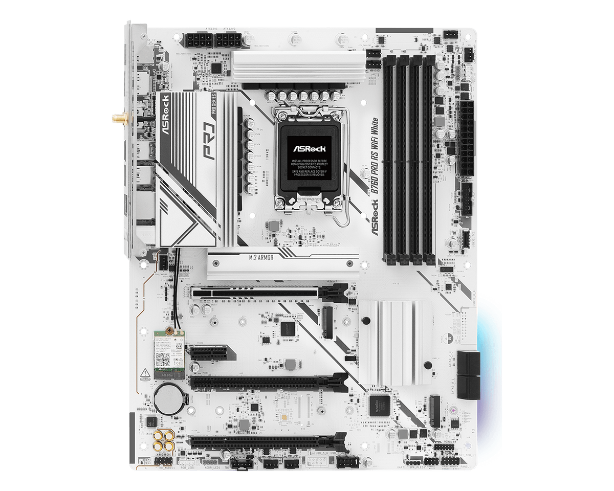 ASRock B760 Pro RS WiFi White — 1