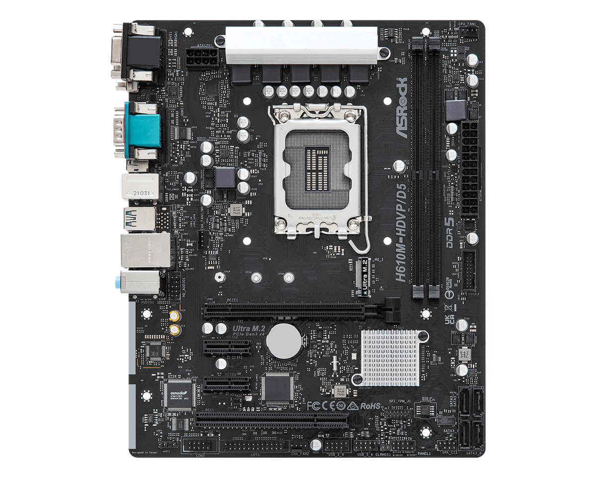 ASRock H610M-HDVP/D5 R2.0 — 1