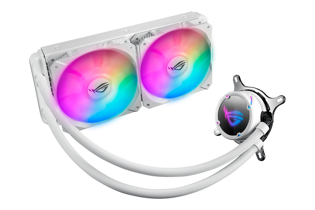 ASUS ROG Strix LC 240 RGB AIO Liquid Cooler White — 1