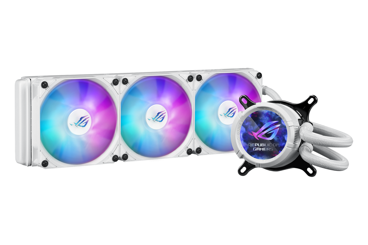 ASUS ROG Strix LC III 360 ARGB LCD AIO Liquid Cooler White — 1