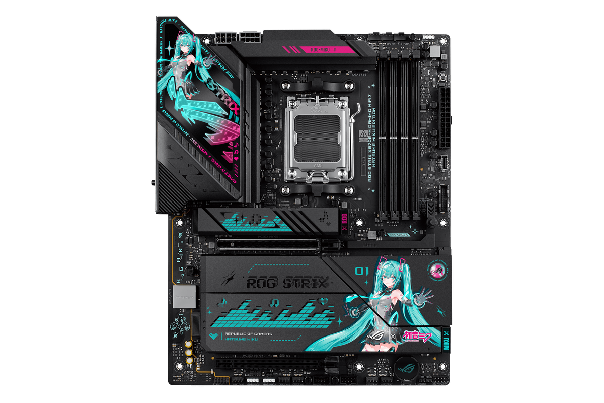 ASUS ROG STRIX X870E-H GAMING WIFI7 HATSUNE MIKU EDITION — 1