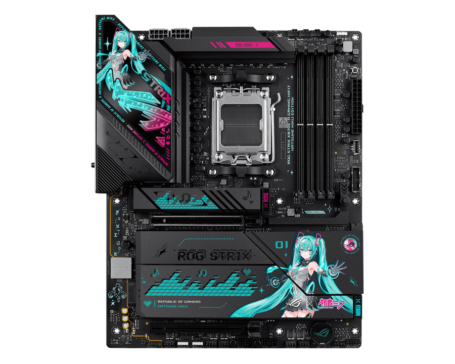 ASUS ROG STRIX X870E-H GAMING WIFI7 HATSUNE MIKU EDITION — 1