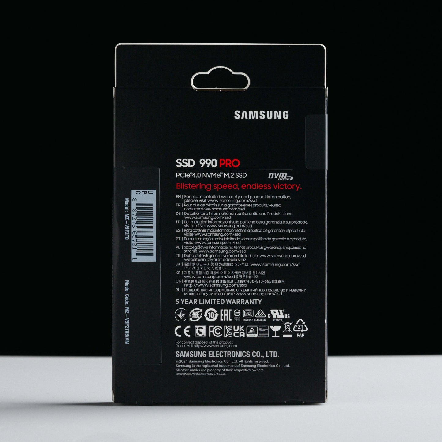 2TB Samsung 990 Pro NVME PCIe 2280 (MZ-V9P2T0B/AM