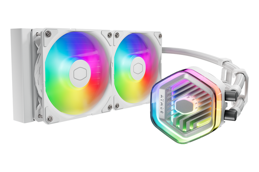 Cooler Master MasterLiquid 240 ATMOS White AIO Liquid Cooler — 1