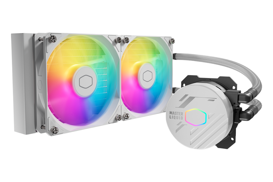 Cooler Master MasterLiquid 240L Core ARGB White AIO Liquid Cooler — 1