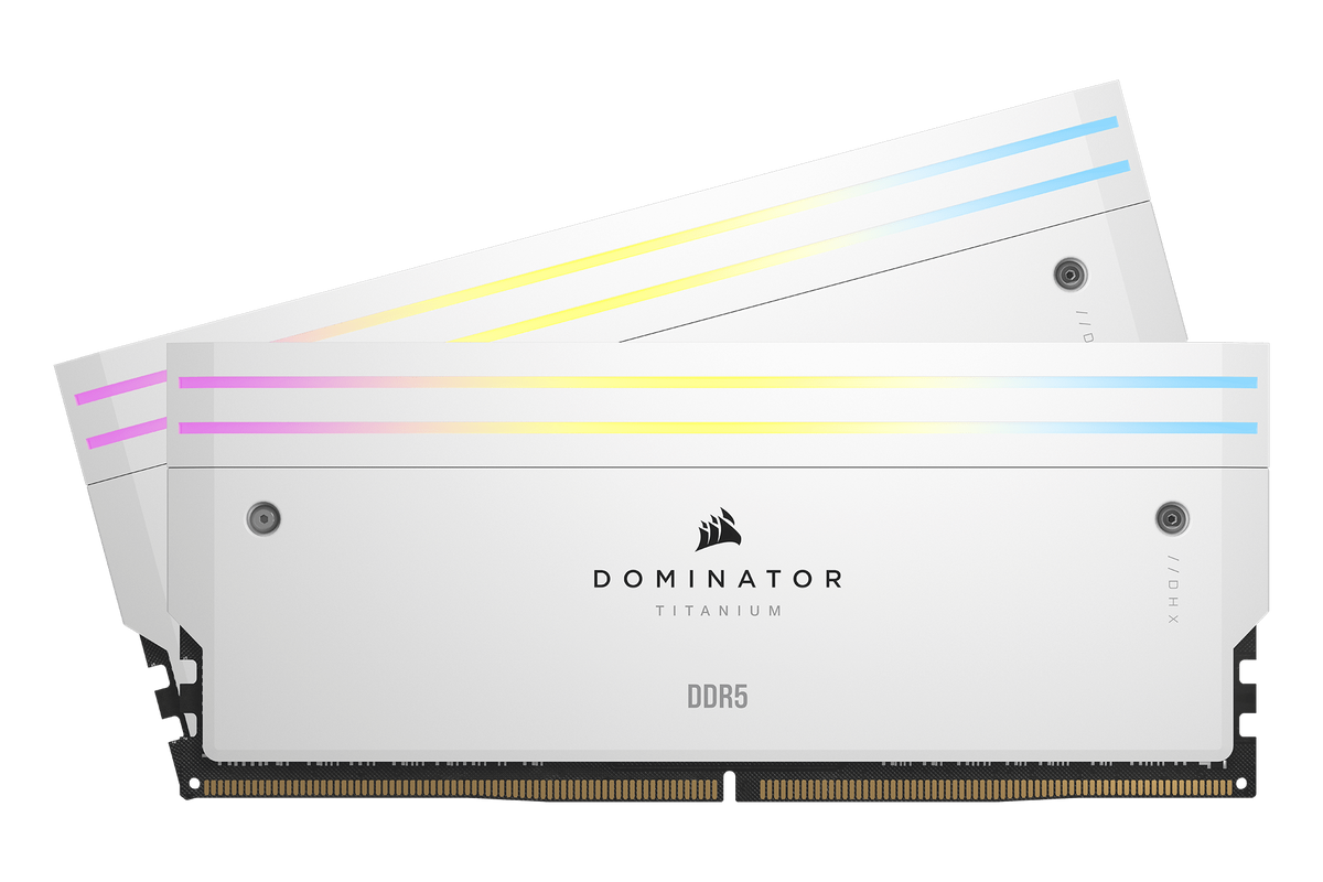 Corsair Dominator Titanium RGB 32GB (2x16GB) DDR5-6400 CL32 White — 1