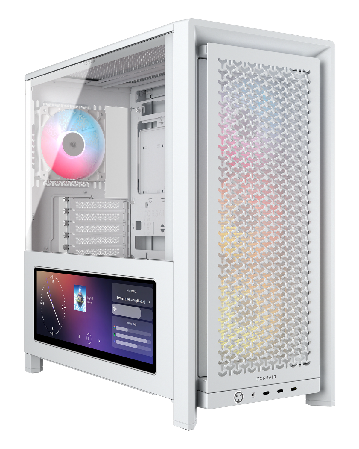Corsair FRAME 4000D LCD RS ARGB Mid Tower White — 1