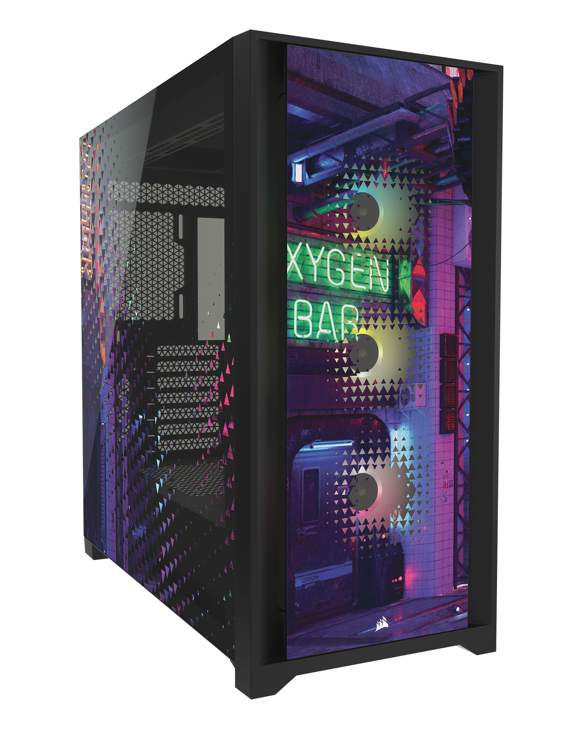 Corsair iCUE 5000X RGB SIGNATURE SERIES Neon Night Mid Tower — 1