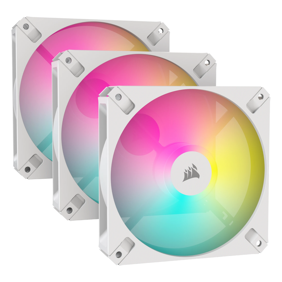 Corsair iCUE AR120 Digital RGB 120mm 3-Pack White Case Fan — 1