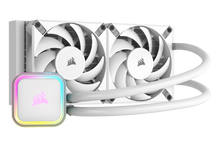 Corsair iCUE H100i RGB ELITE AIO Liquid Cooler White — 1
