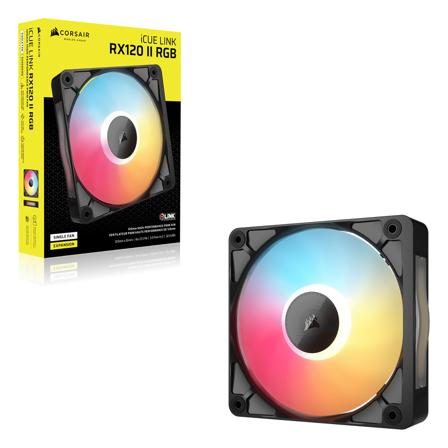Corsair iCUE LINK RX120 II RGB 120mm Case Fan — 1