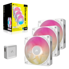Corsair iCUE LINK RX120 MAX RGB 120mm 3-Pack White Case Fan — 1