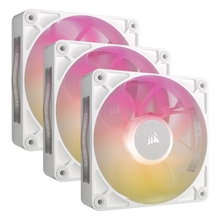 Corsair iCUE LINK RX120 MAX RGB 120mm 3-Pack White Case Fan — 2