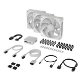 Corsair iCUE LINK RX120 MAX RGB 120mm 3-Pack White Case Fan — 3