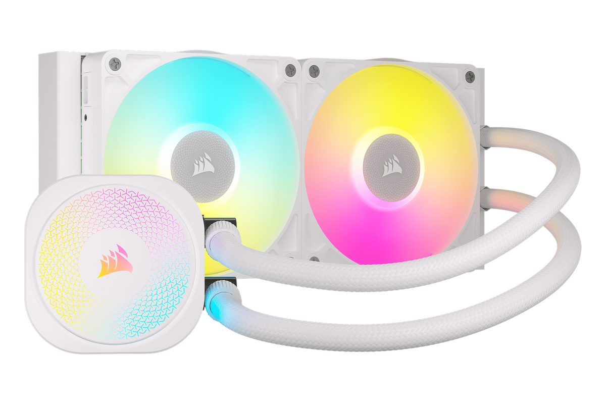 Corsair iCUE LINK TITAN 240 RX RGB AIO Liquid Cooler White — 1